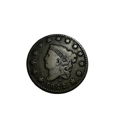 1822年米国リバティ・コロネット・ヘッド・ラージ・セント硬貨
