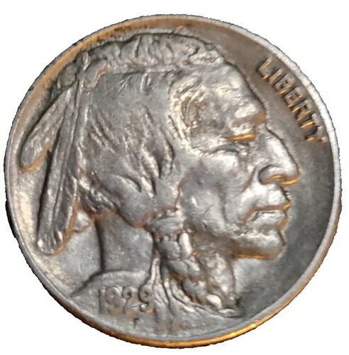 未使用 1929-S サンフランシスコ造幣局 バッファローニッケルセント USA ????