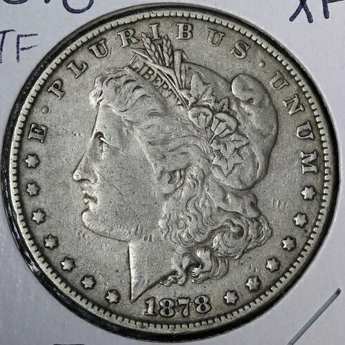 1878年 7TF モルガン銀貨 XF E368 WREF 39,325円