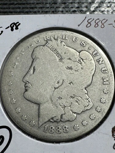 1888年頃のモルガン銀貨、日付がはるかに良好、送料無料