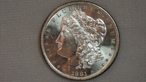 1881-S モーガン リバティヘッド シルバードルコイン - 1ドル 39,325円