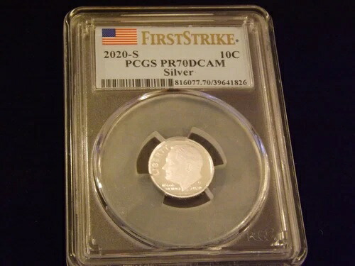 2020-Sダイム ファーストストライク シルバー PCGS PR 70-