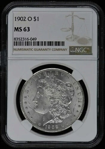 1902-O モルガン・ダラー S$1 NGC MS63