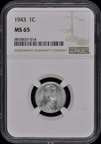1943年 3ピース PDS セット ウィートリバース リンカーン スチール セント 1セント NGC MS65|WORLD RESOURCE【QUEEN店】