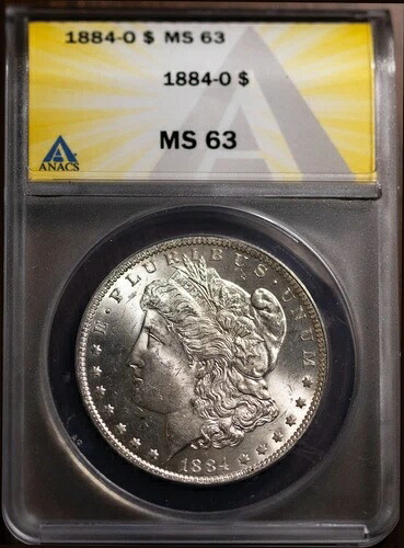 1884-O 1ドル銀貨 モルガン MS 63 ANACS 新品 # 7432890 + ボーナス｜WORLD RESOURCE【QUEEN店】