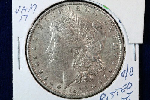 1880-O モルガン・ダラー VAM-7 スモール O/O、ピット日付ヒットリスト AU 4WIT|WORLD RESOURCE【QUEEN店】