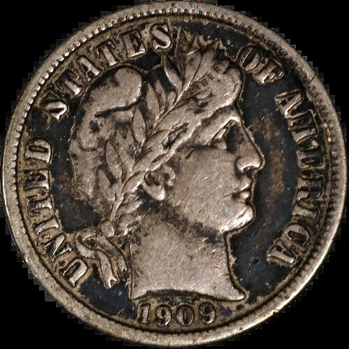 1909年-D 理髪店ダイム・エグゼクティブ コインカンパニーお買い得商品-|WORLD RESOURCE【QUEEN店】