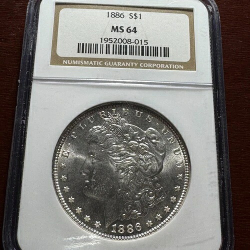 1886年 モーガンシルバードル NGC MS64 08015-
