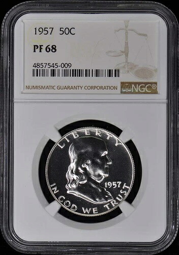 1957年フランクリンハーフダラー50セントNGC PR68｜WORLD RESOURCE【QUEEN店】