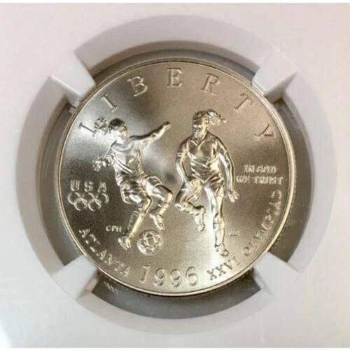 1996年 S サッカー ハーフダラー NGC MS70 ***Rev Tye's Coin Stache*** #301789