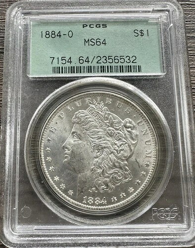 1884-O アメリカンシルバーモルガンドルコイン PCGS MS64 *裏面トーン加工 42,185円