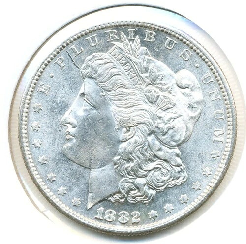 米国コイン 1882 S モルガン ダラー ジェム BU................C10206