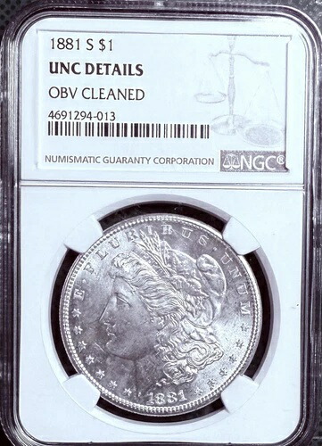 1881年-S $1モーガンシルバードル-