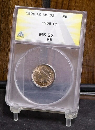 1908年インディアンセント - ANACS MS62 RB (#58550-L)｜WORLD RESOURCE【QUEEN店】