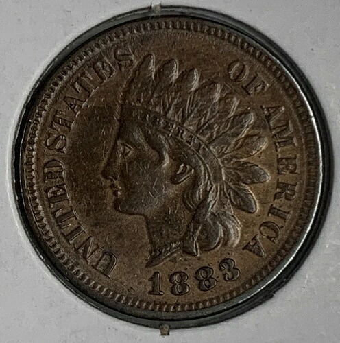 1883年インディアンヘッドセント、チョイスアンサーキュレート（6772）