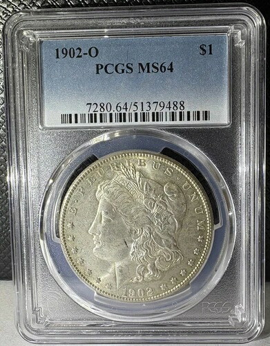 1902年-O モーガンシルバー $1 ドルコイン PCGS MS 64 (488)-|WORLD RESOURCE【QUEEN店】