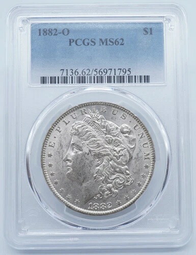 1882年 O モーガンシルバードル $1 PCGS MS62 - U434-|WORLD RESOURCE【QUEEN店】
