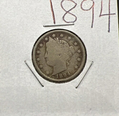 1894年 5セント リバティ V ニッケル貨幣 流通品 セミキーデート|WORLD RESOURCE【QUEEN店】