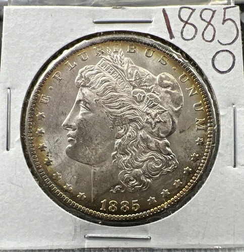 1885年 O $1 モーガンシルバードル コインチョイス BU UNC ナイストーニングトナー-