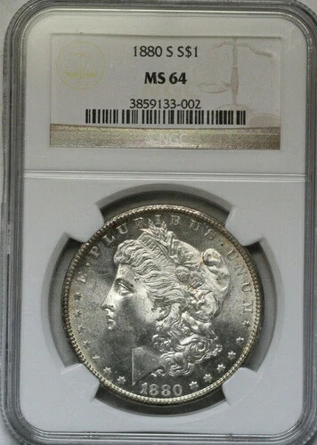 1880年代 モルガン銀貨 NGC MS64 (9133)｜WORLD RESOURCE【QUEEN店】