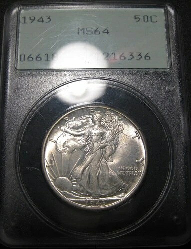 1943年 PCGS MS64 シルバー リバティ ウォーキング ハーフオールド ラトラー OGH PCGS ホルダー-