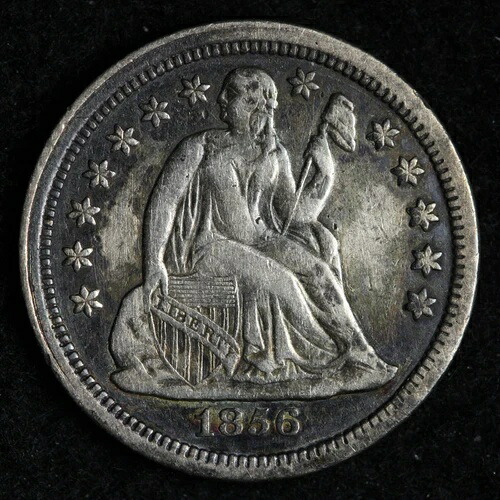 1856年 スモールデイト 自由の女神座像 シルバーダイム XF E270 DXML-|WORLD RESOURCE【QUEEN店】