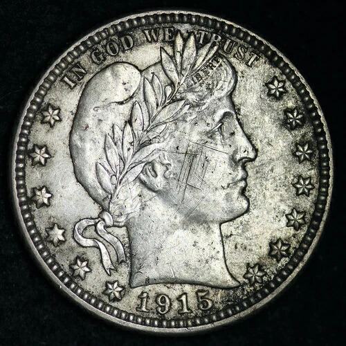 1915-D バーバー シルバー クォーター チョイス UNC 送料無料 E274 JFM｜WORLD RESOURCE【QUEEN店】