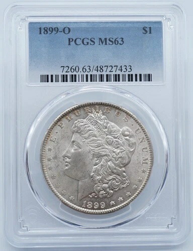 1899年 O モルガン銀貨 $1 PCGS MS63 - U352