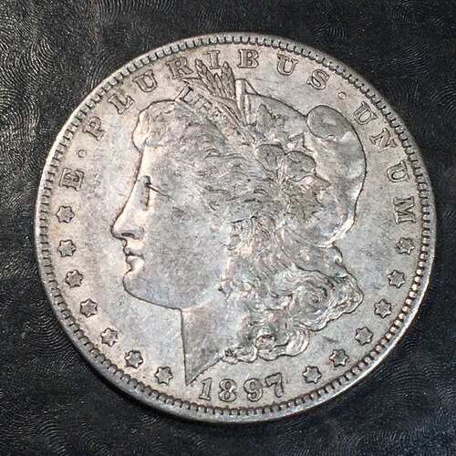 1897年-O モーガンシルバードル-高品質スキャン #N433-