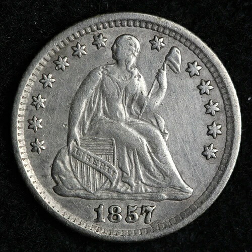 1857年-O 自由の女神座像 シルバーダイハーフム XF + E185 QHB-｜WORLD RESOURCE【QUEEN店】 42,185円
