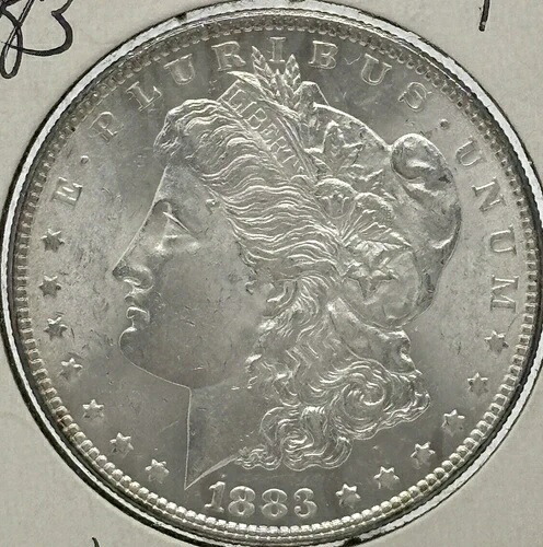 1883年 P $1 モルガン銀貨 チョイス UNC 138周年記念 #1192｜WORLD RESOURCE【QUEEN店】 42,185円