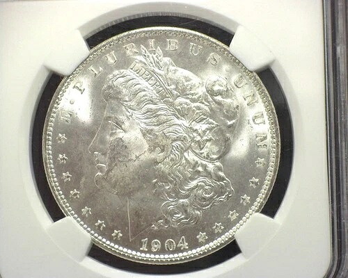 HS&C: 1904 O モーガンシルバー ドル NGC MS-63-US コイン-