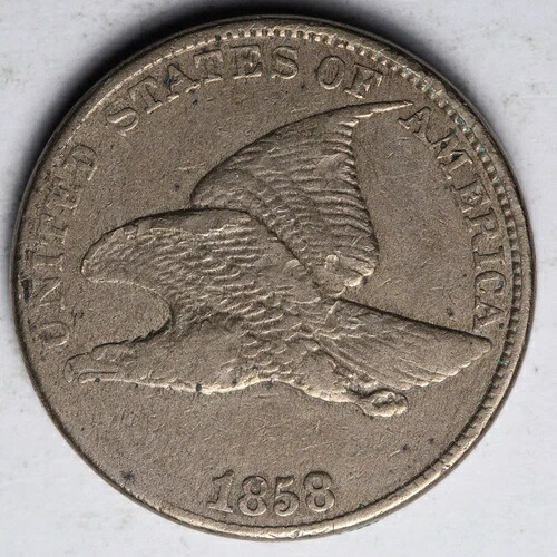 1858年 L.L. フライング イーグル セント ペニー XF E207 WFA-|WORLD RESOURCE【QUEEN店】