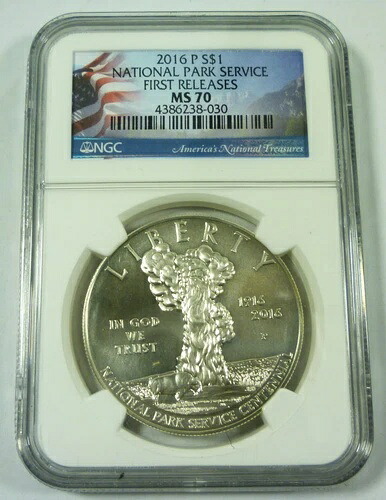 2016年 P 国立公園局 MS70 NGC 90% シルバーダラー|WORLD RESOURCE【QUEEN店】