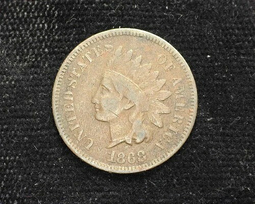 HS&C: 1868年 インディアンヘッドペニー/セントF - USコイン-|WORLD RESOURCE【QUEEN店】