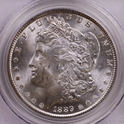 1889年 モーガンドルシルバー PCGS MS-63年ストアセール #GDR0211。-｜WORLD RESOURCE【QUEEN店】