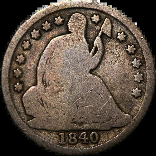 1840-O 着席自由の女神像ハーフダイム - ドレープなし エグゼクティブコインのお買い得品｜WORLD RESOURCE【QUEEN店】