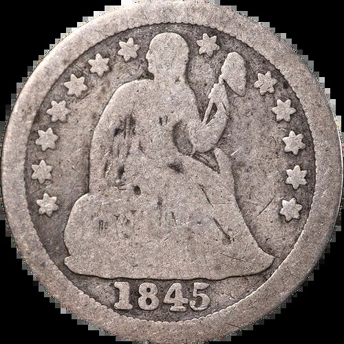 1845-O シーテッド・リバティ・ダイム - エグゼクティブ・コイン・カンパニーの重要日付のお買い得品