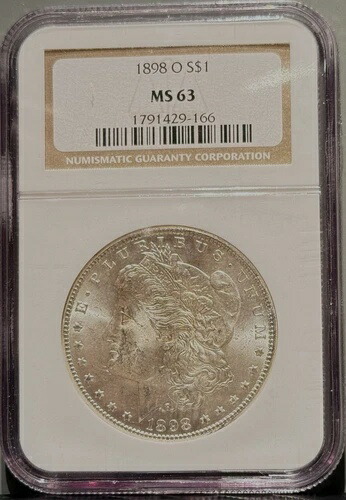 1898-O モルガン・ダラー NGC認定 MS63