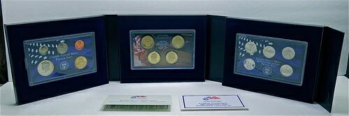 2007年 米国造幣局プルーフセット-州クォータープルーフセット-大統領コインプルーフセット-