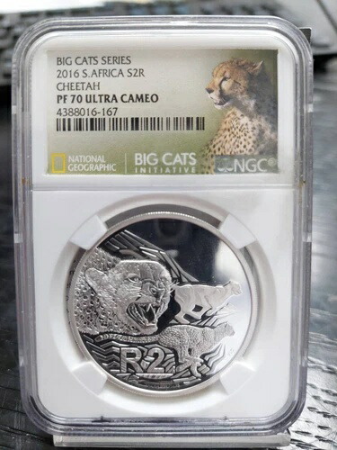 2016 S 南アフリカ チーター NGC PF-70 ビッグキャットシリーズ ウルトラカメオ|WORLD RESOURCE【QUEEN店】