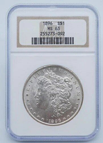 1896年 P モルガン銀貨 NGC MS 63 オールドホルダー - U1500|WORLD RESOURCE【QUEEN店】