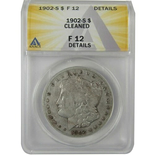 1902年 S モルガン・ダラー F 12 詳細 ANACS シルバー 1ドルコイン SKU:I21669|WORLD RESOURCE【QUEEN店】