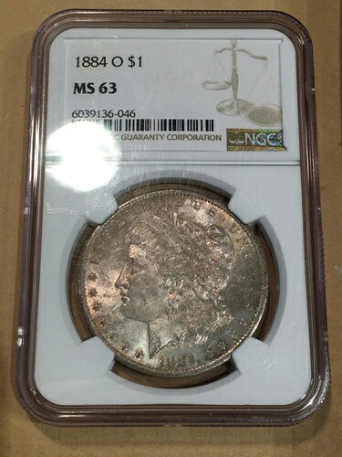 1884-O モルガン銀貨 - NGC MS63 #6046｜WORLD RESOURCE【QUEEN店】