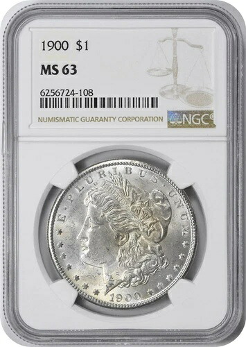 1900年 モーガンシルバードル MS63 NGC-
