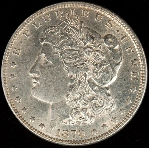 1879-P モルガン銀貨 ゴージャスミントラスター AU/UNC プルーフ|WORLD RESOURCE【QUEEN店】