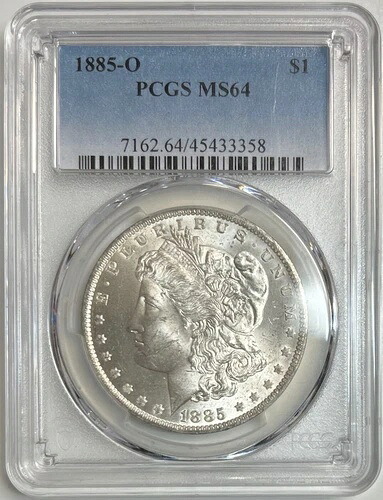 1885年 O モルガン・ダラー PCGS MS64 銀貨 1ドル