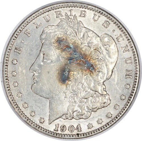 1904年 モルガン銀貨 AU未認定 #1142