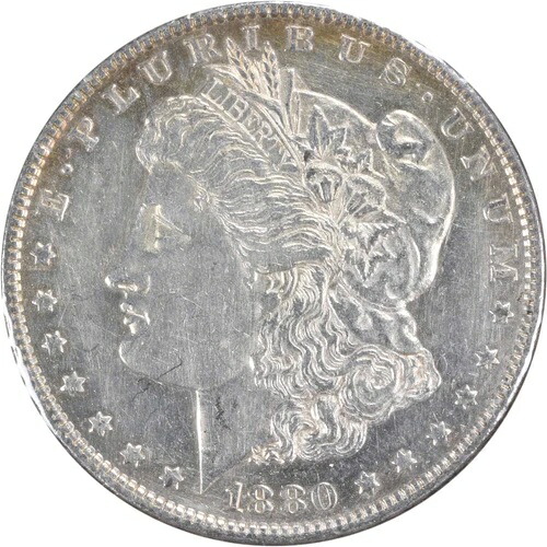 1880-O VAM 6 モルガン銀貨 8/7 チョイス AU 未認定 #940｜WORLD RESOURCE【QUEEN店】 42,185円
