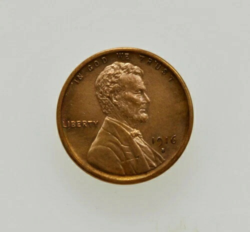 1916年サンフランシスコ造幣局発行 銅製リンカーン・ウィート・セント・ペニー 高級投資品